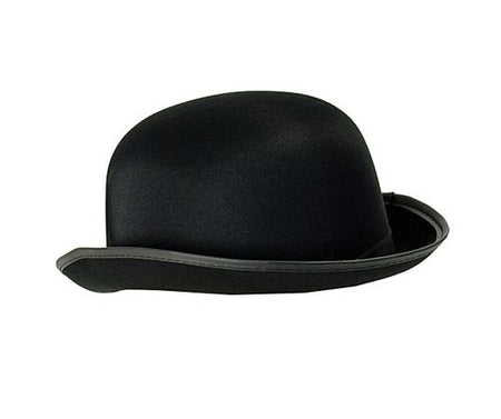 Bowler Hat - Black Satin Finish