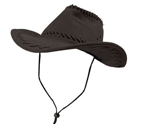 Black Cowboy Hat With Stitching