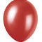 Red Pearlised Latex Balloons - 12'' - Pack of 8