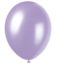Lavender Pearlised Latex Balloons - 12'' - Pack of 8