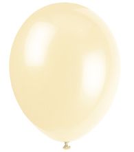 Ivory Cream Latex Balloons - 12" - Pack of 10