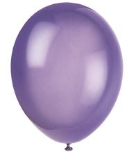 Purple Latex Balloons - 12" - Pack of 10