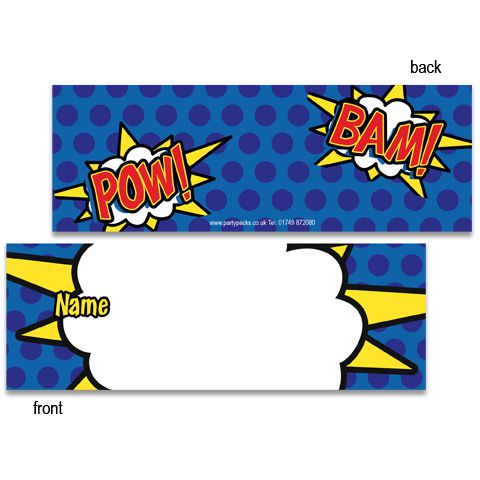Heroic Placecards - Pack of 8