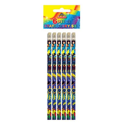 Superhero Pencils - Pack of 6