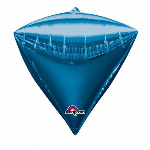 Diamondz Blue Foil Balloon - 43cm