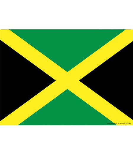 Jamaican Themed Flag Poster - A3