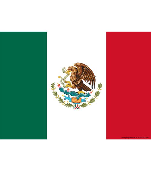 Mexican Themed Flag Poster - A3