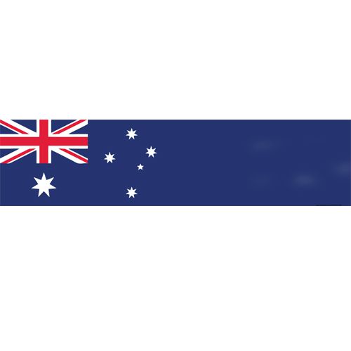 Australian Themed Flag Banner - 120 x 30cm