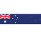 Australian Themed Flag Banner - 120 x 30cm