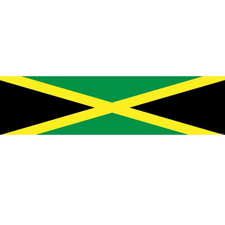 Jamaican Themed Flag Banner - 120 x 30cm