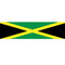 Jamaican Themed Flag Banner - 120 x 30cm
