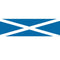 Scottish St. Andrew's Themed Flag Banner - 120 x 30cm