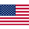 American Themed Flag Poster - A3