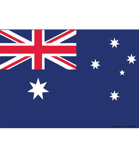 Australian Themed Flag Poster - A3