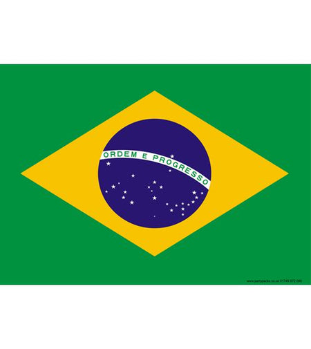 Brazil Themed Flag Poster - A3
