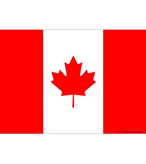 Canadian Themed Flag Poster - A3