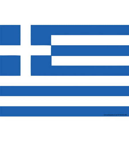 Greek Themed Flag Poster - A3