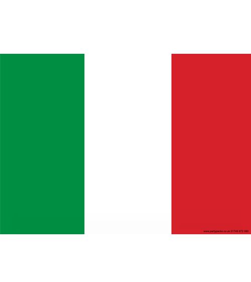 Italian Themed Flag Poster - A3