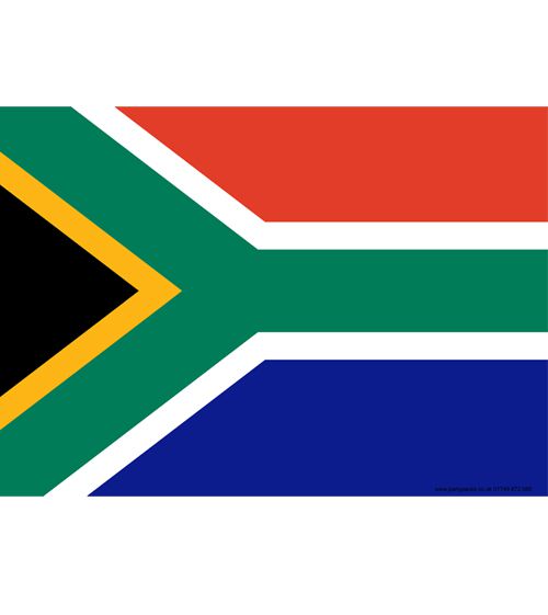 South Africa Themed Flag Poster - A3