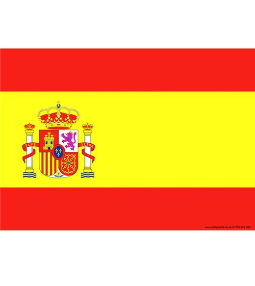 Spanish Themed Flag Poster - A3