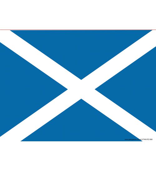 Scottish St. Andrew's Themed Flag Poster - A3