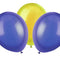 Blue and Yellow Latex Balloons - 10