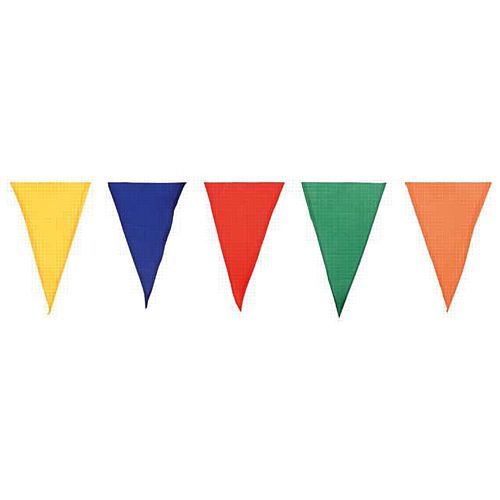 Multi-Coloured Cotton Bunting - 24 Flags - 10m