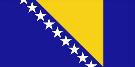 Bosnia & Herzegovina Polyester Fabric Flag - 5ft x 3ft