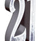 Number 21 Silver Cardboard Cutout - 1.7m