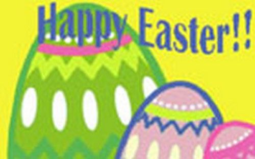 Easter Polyester Fabric Flag 1.5m