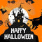 Halloween Orange Polyester Fabric Flag 5ft x 3ft