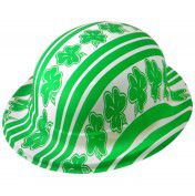 Plastic Shamrock Bowler Hat