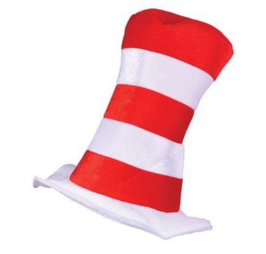 Red & White Striped Children's Top Hat