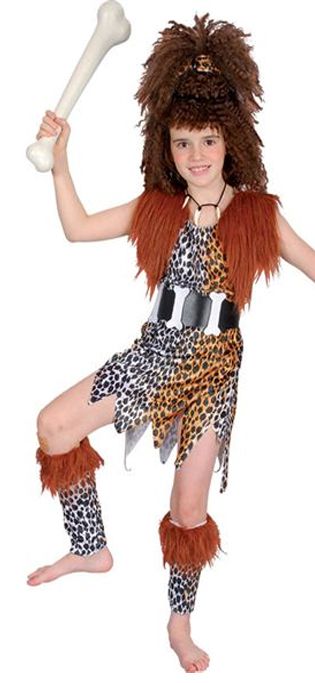 Cave Girl Costume and Wig