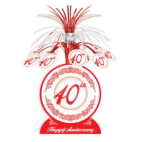 40th Anniversary Centrepiece - 13" (35cm)