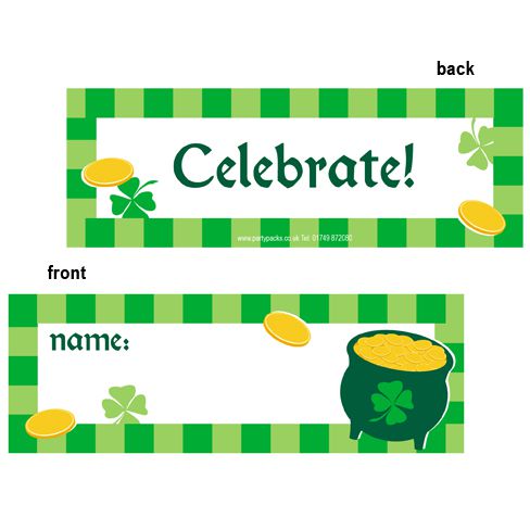 Pot-o-Gold Placecards - Pack of 8