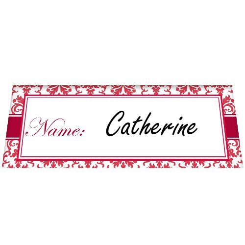 Ruby Elegance Placecards - Pack of 8