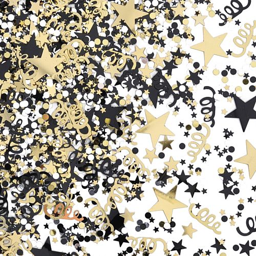 Black, Gold & Silver Awards Night Confetti - 1/2oz