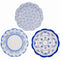 Party Porcelain Blue Paper Plates - 17cm - Pack of 12