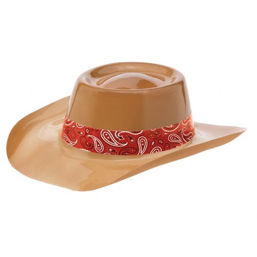 Plastic Cowboy Hat With Bandana Band