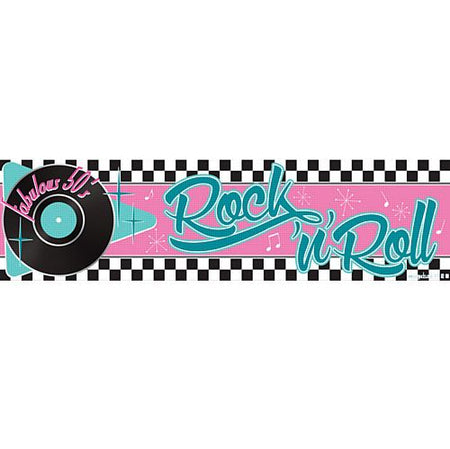 50's Themed Banner - 120cm x 30cm