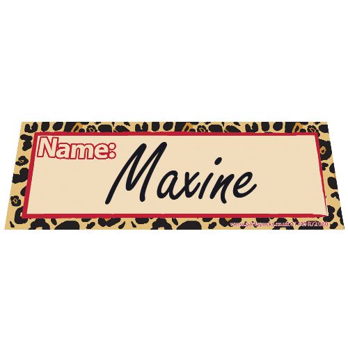 Cheetah Themed Placecards - Pack of 8