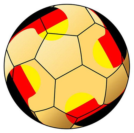 Germany Football Stickers - 5cm - Sheet of 15