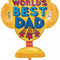 Best Dad Trophy Supershape Foil Balloon - 68.6cm