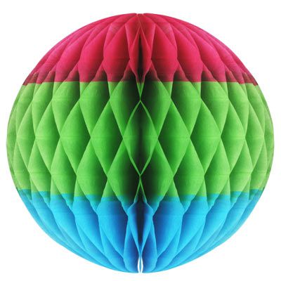 Tri-Colour Tissue Ball - 30.5cm