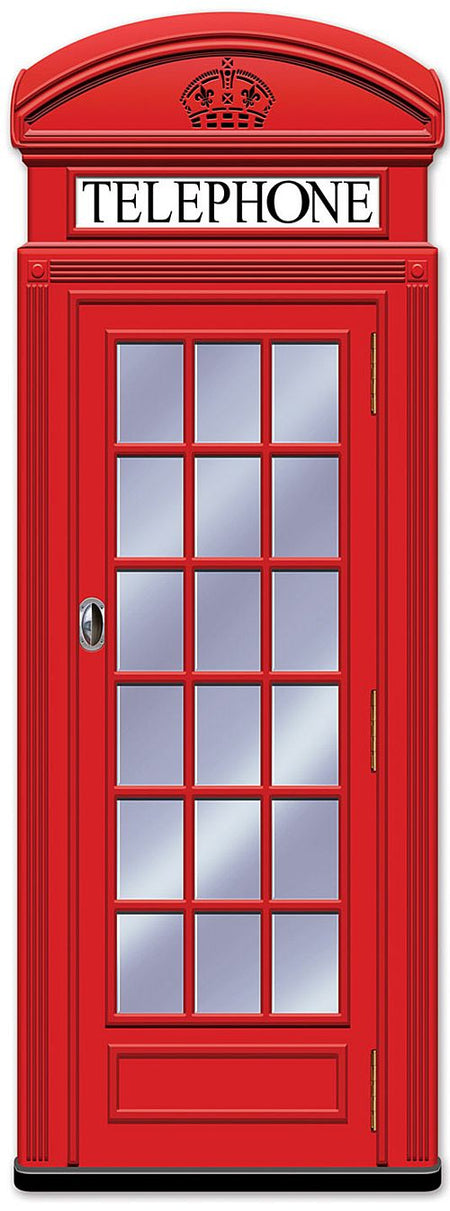 Phone Box Jointed Cutout Wall Decoration - 1.52m