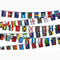 Commonwealth Nations Cloth Flag Bunting - 70 flags - 20m
