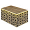 Metallic Table Skirting - Gold with Black Stars - 76cm x 4.3m