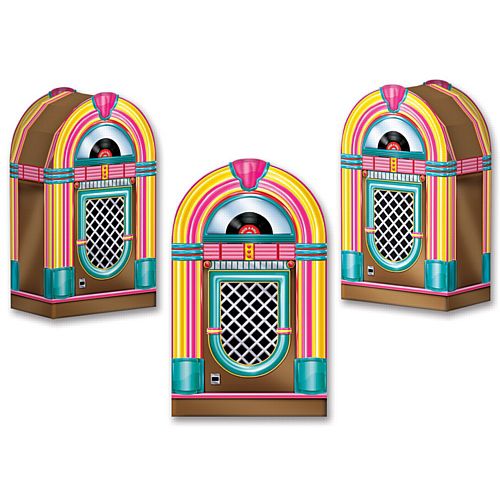 Jukebox Favour Boxes - 15.2cm - Pack of 3
