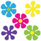 Mini Retro Flower Cutouts - 11.4cm - Pack of 10